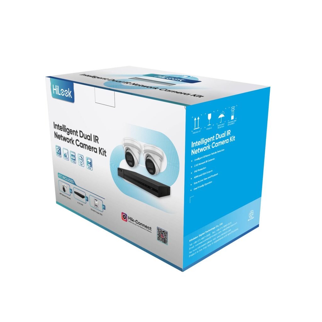 HiLook IK-2146TH-MM/P 4Ch 2 Camera IP CCTV Kit