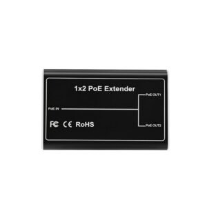 CX-PoE102E-M PoE 1 in 2 Out Extender Metal Indoor