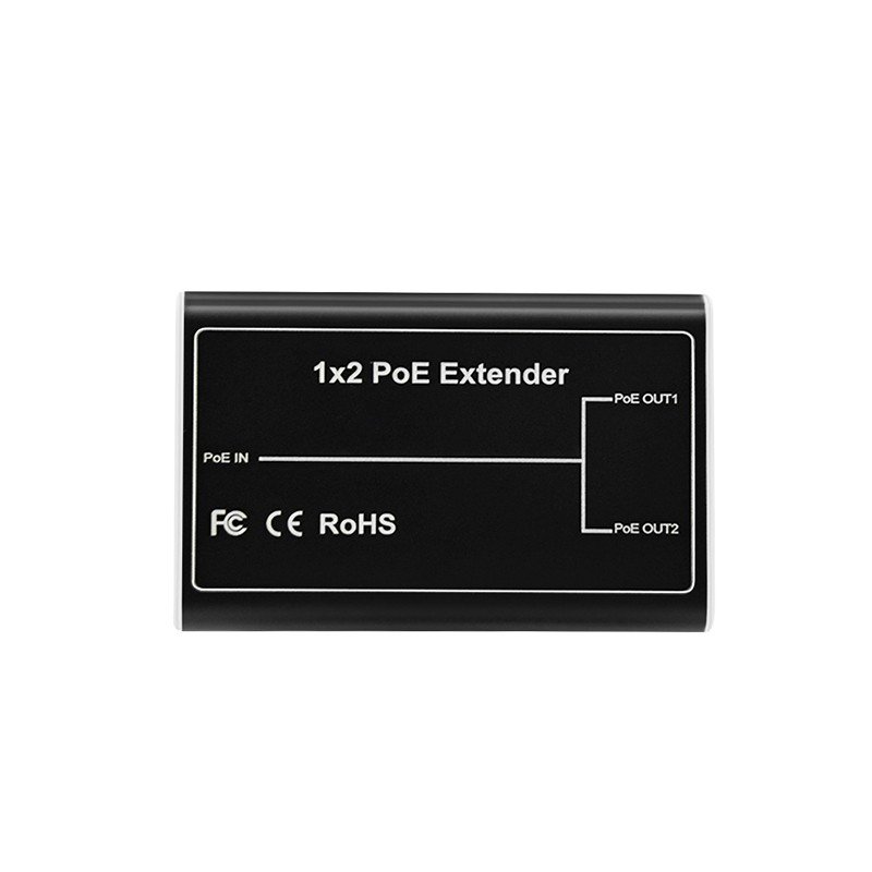 PoE 1 in 2 Out Extender Metal Indoor CX-PoE102E-M