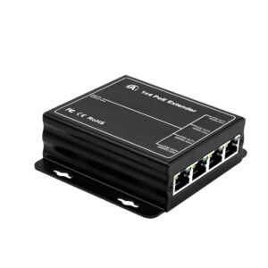 CX-PoE104E-M PoE 1 in 4 Out Extender Metal Indoor