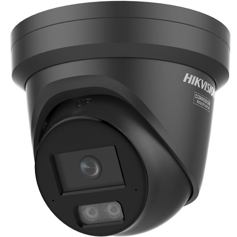 Hikvision 4MP Smart Hybrid Light ColorVu Fixed Turret Network Camera (Black) – DS-2CD2347G3-LI2UY-BLK