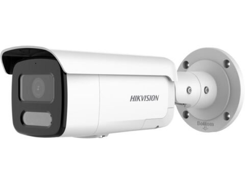 Hikvision 8MP Smart Hybrid Light ColorVu Bullet with Strobe & Audio Alarm – DS-2CD2T87G2H-LISU-SL