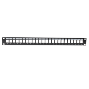 DYNAMIX Horizontal 19' 1RU Unloaded 24 Port UTP Patch Panel - PP-UK-24
