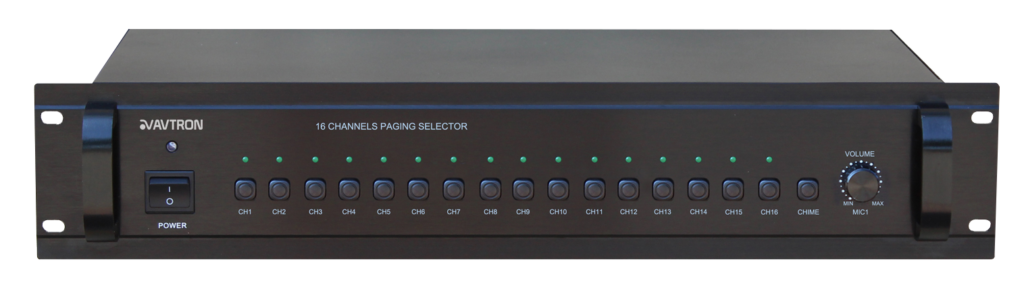 AVTRON 16 Zone Digital Paging Selector – AP-D407