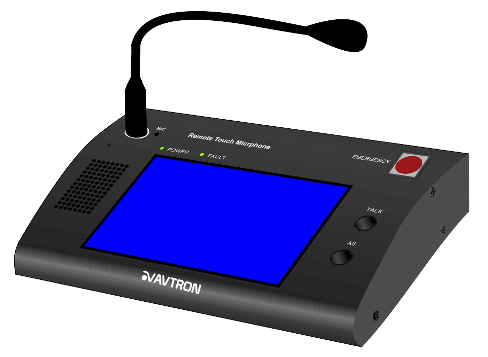 AVTRON EVAC Touch Screen Remote Paging Station – AP-D632TS