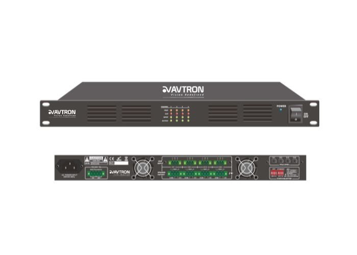 AVTRON 4 x 500W Class D Four Channel Power Amplifier – AP-PCD450