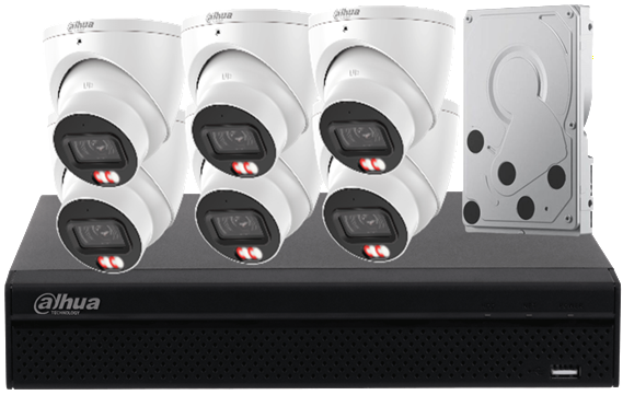 Dahua 8 Channel 6 Camera IP CCTV Kit – DH-KIT8C66M-H