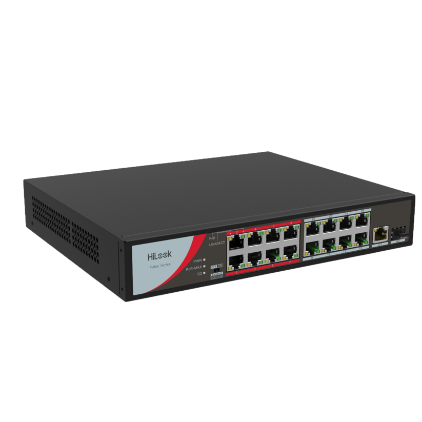 16 Port Fast Ethernet Unmanaged POE Switch – NS-0318P-130