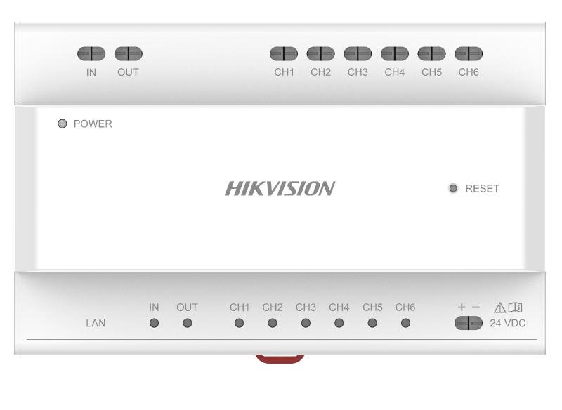 Hikvision 6-Port 2-Wire Distributor without Power – DS-KAD706Y-SP