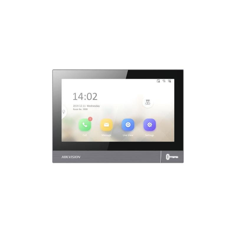Hikvision 7-Inch Flush Mount Metal IP Indoor Station – DS-KH8381-WTE1-FLUSH