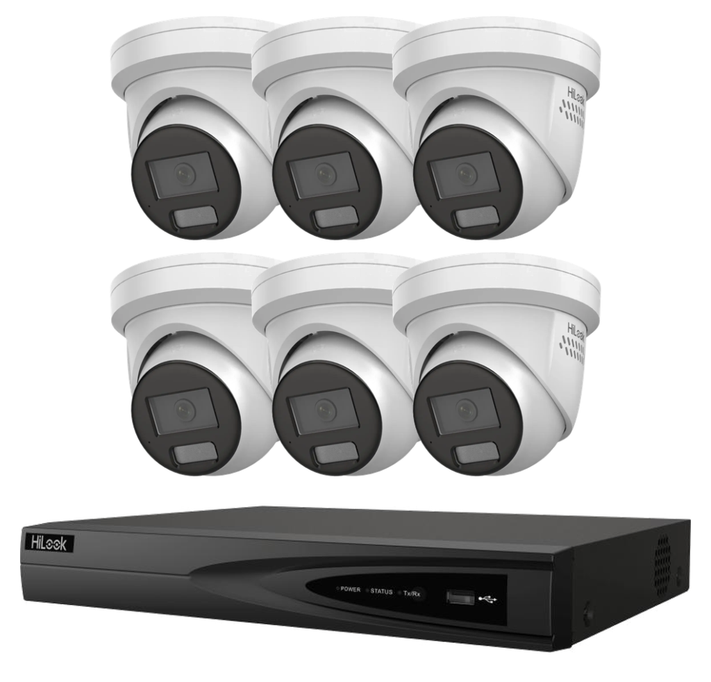 HiLook Pro 8Ch All-in-One 6 Camera IP CCTV Kit – HL-8669M-K2