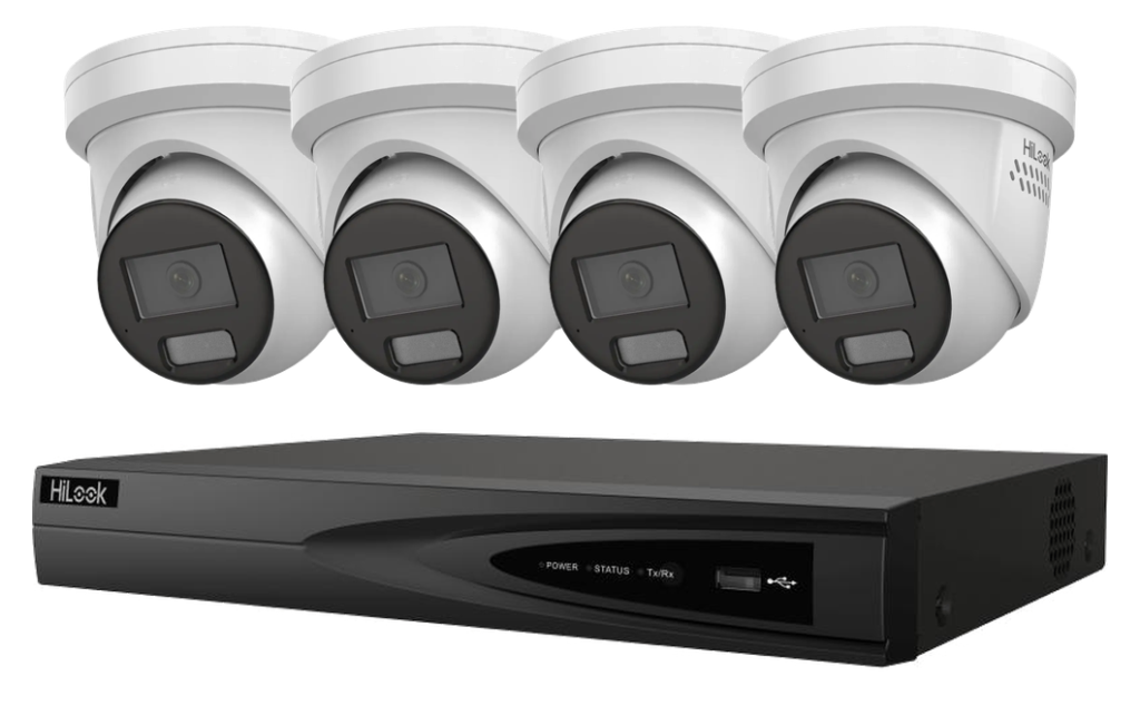 HiLook Pro 4Ch All-in-One 4 Cameras IP CCTV Kit – HL-4469M-K1
