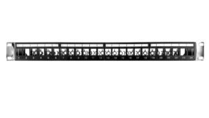 DYNAMIX 19" 1RU Unloaded 24 Port STP/UTP Patch Panel - PP-UK-24RMV2